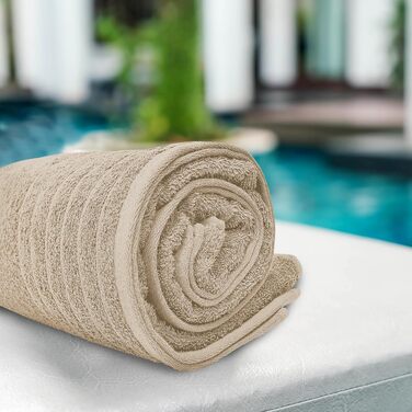 Набір рушників Tens Towels з 100% бавовни, 8 предметів: 2 великі банні рушники, 2 рушники для рук та 4 маленькі рушники для обличчя, гігроскопічні та швидкосохнучі