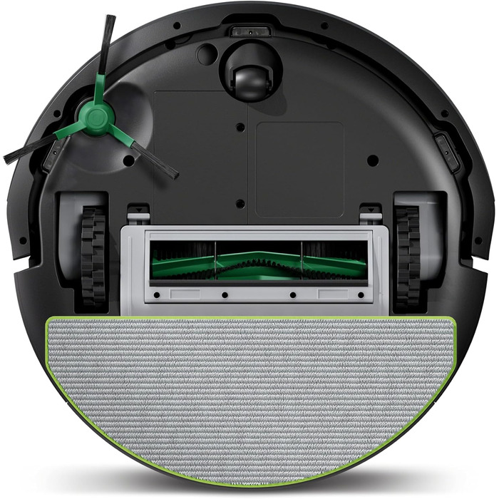 iRobot Roomba 105 Combo + AutoEmpty Dock: Робот-пилосос з автопорожненням, функція миття, LiDAR, 7000Pa, 120 хв, App, Чорний