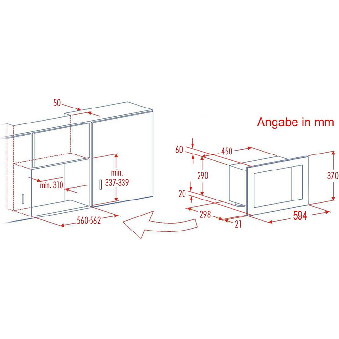 Електрична піч EBM-G 880E NA з грилем, 34.6 см, нержавіюча сталь