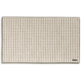 Möve Eden Cotton Bath Mat - Textured, 60x100cm - Nature/Black - Single