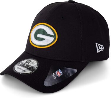 Кепки New Era - Бейсболки MLB NBA NFL - Лімітовані дизайни: Yankees, Lakers, Bulls, Raiders, Chiefs, Dodgers, Seahawks, Sox, 49ers, Green Bay Packers (Чорний V3)