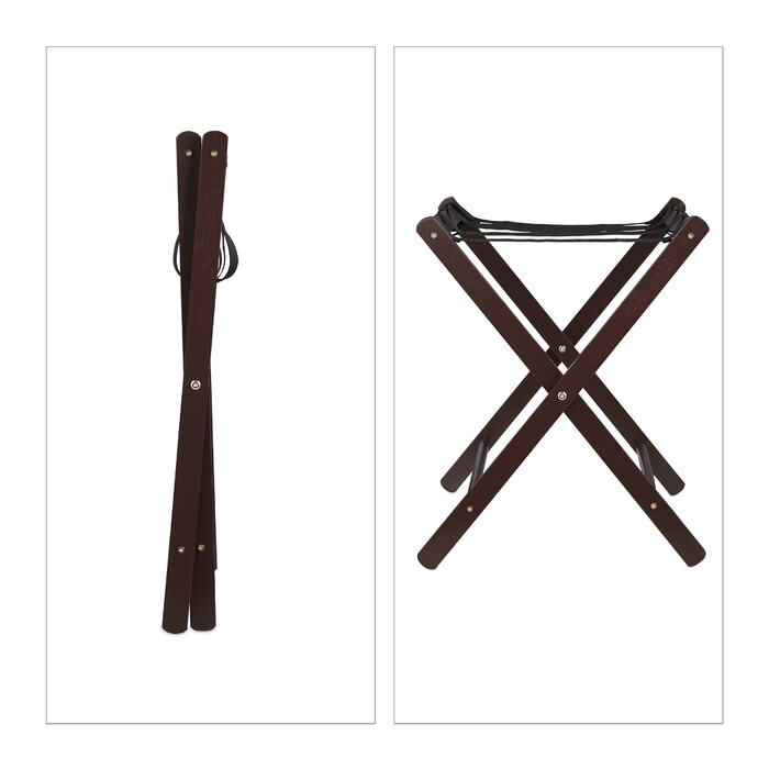 Relaxdays Folding Wooden Suit Rack