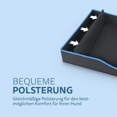 Портативне лежанка для собак та котів Bestlivings - блакитний (60x43 см) - розкладне, для подорожей, з міцним каркасом