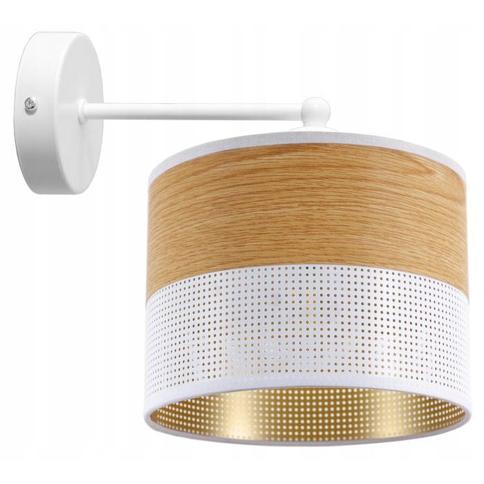 Сучасний настінний світильник-бра білого кольору з абажуром у стилі лофт, LED