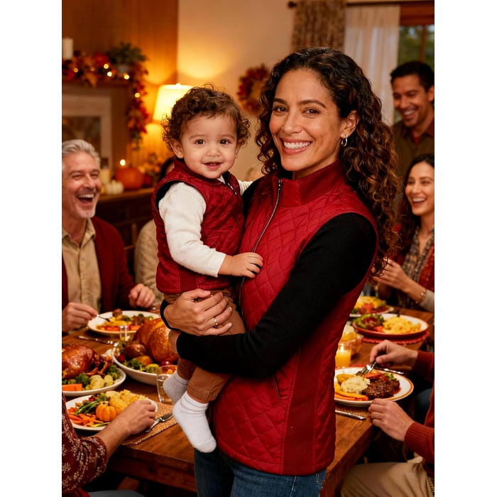 Жіночий жилет Bienzoe без рукавів, стеганий, на блискавці, бавовна, XXL, Бордовий