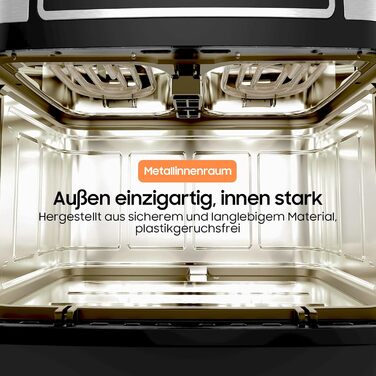Фритюрниця повітряна подвійна 12л з подвійними камерами, LED-дисплеєм, 10 програмами, функцією сушіння та Dual Cook, 2600W