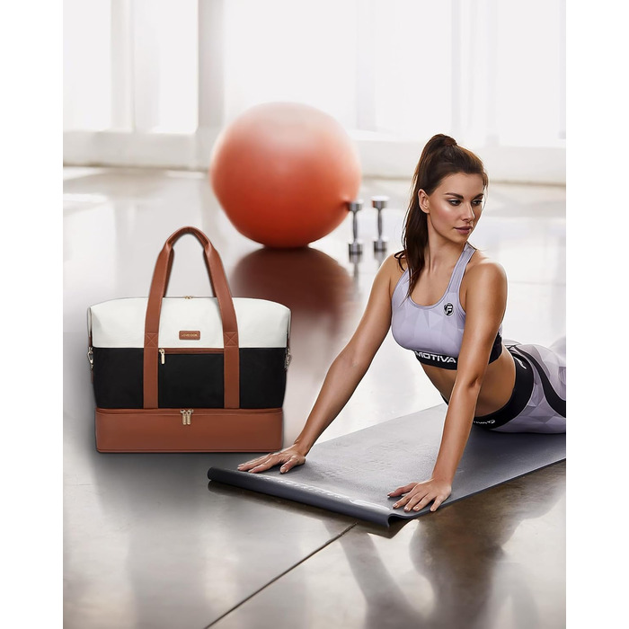 Сумка-трансформер LOVEVOOK для подорожей: жіноча дорожня сумка, 60L, водонепроникна, з відділенням для взуття, ідеальна для спортзалу, клініки, пологів, 40x20x25см