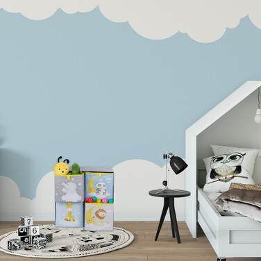 Relaxdays Children's Shelving Unit with Boxes