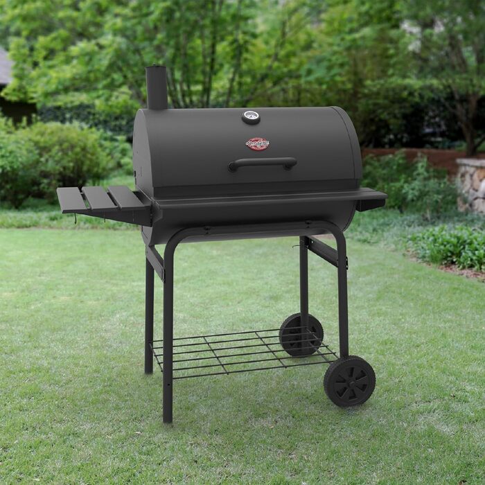 CHAR-GRILLER E2827 Pro Deluxe Charcoal Grill, black
