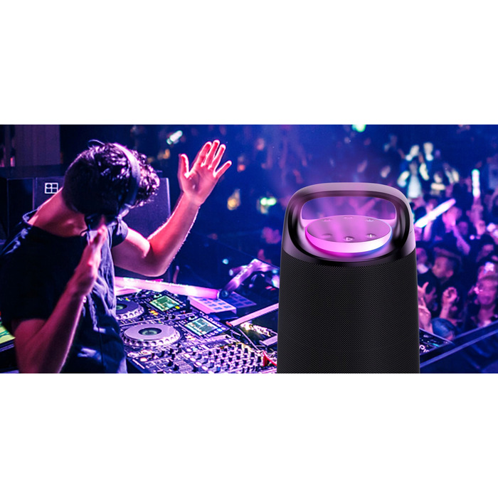 Портативна Bluetooth-колонка з мікрофоном для караоке Manta Otus 120 Вт, TWS, MP3