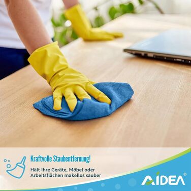 Серветки з мікрофібри для прибирання AIDEA, універсальні ганчірки для вікон та посуду, 30x30 см, багатоколірні, 100 шт.