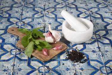 Набір для кави Stößel & Mörtel: класична форма, білий мармур