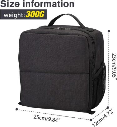 Чохол-вставка для камери BAIGIO з м'якою підкладкою, захисний, для об'єктивів та фотообладнання Sony, Canon, Nikon (чорний)