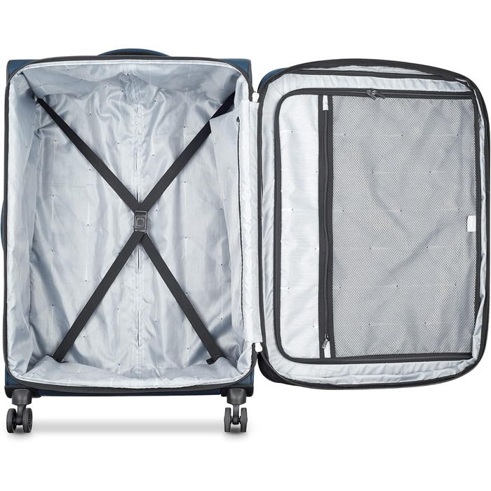 Чемодан DELSEY Paris Sky Max 2.0 Softside Розширюваний з спінерами, Зелений (2-Piece Set (21/24), Синій)