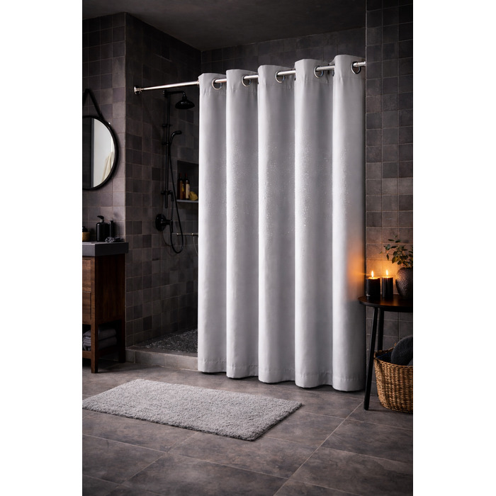 Текстильна штора для ванни NOW-ART, 200 x 220 см