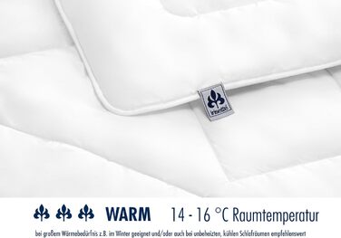 Irisette Merino Warm Duo Winter Comforter - Made in Germany - Comforter made from virgin wool for winter, 155 x 220 cm, Öko-Tex certified 155 x 220 cm Duo Winter Comforter