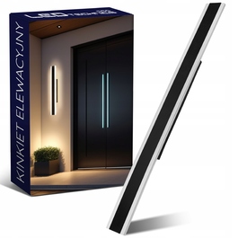 Настінний світильник LEDTechnics, чорний алюміній, 27 Вт, 90 см, нейтральне біле світло, IP44