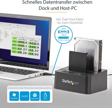 Дублікатор жорстких дисків StarTech.com USB 3.1 (10Gbps) Standalone HDD Docking Station, SDOCK2U3R (USB 3.0/eSATA)