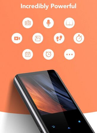 MP3 плеєр AGPTEK 32GB з Bluetooth 5.0, 2.4