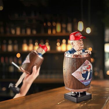 GETBSTOOP Trump Merchandise - Cigarette Dispenser with MAGA Hat, 2024 Donald Trump Santa Cigarette Tip Cases, Funny Trump Gifts, Collectibles, Prank Toys, and Novelty Gag Gift