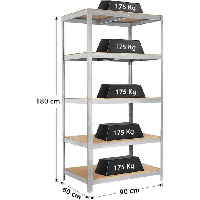 Ribelli Heavy-Duty Shelving Unit