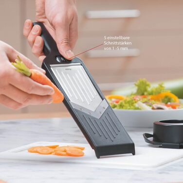 GEFU V-Hobel Julienne: ідеальний слайсер для овочів та фруктів, слайси та джулієни