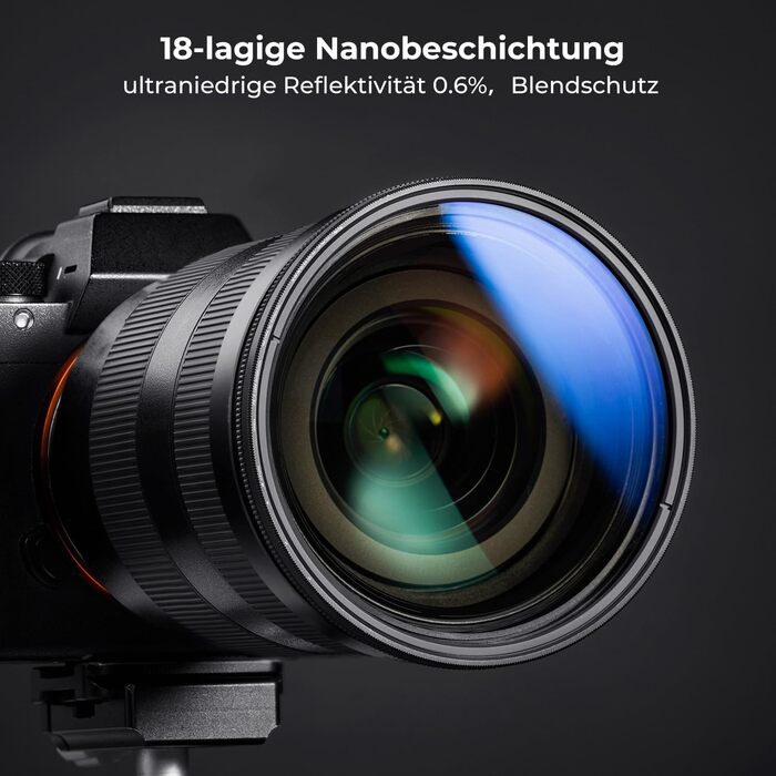 Фільтр ND K&F Concept Nano-K Serie 67mm, змінний (ND2-32, 1-5 ступенів затемнення)