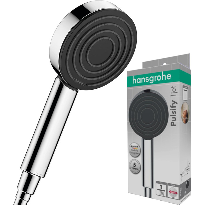 Душова лійка Hansgrohe Pulsify Select S з функцією Antikalk (Relaxation Version), діаметр 105 мм, хром, 1 струмінь, PowderRain