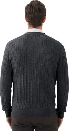 Чоловічий кардиган Kallspin з в'язаного з мікрофібри, в'язаний візерунком 
