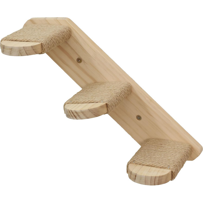 Гамак для котів Kerbl Timber (натуральний/тауп, 38 x 33,5 x 16 см, до 6 кг), м'який плюш, для кріплення на стіну, знімний чохол, іграшка для котів, аксесуари для тварин