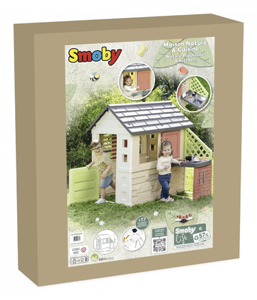 Ігровий будинок Smoby Nature з кухнею та 17 аксесуарами