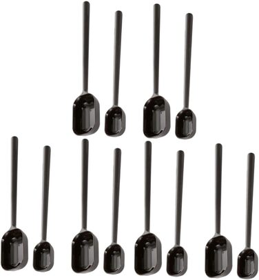 12-Piece Candle Spoon Shovel Storage Container for Dog Food, Coffee Measuring Cup, Salt Spoon, Milk Powder Spoon, Long Handle, Teaspoon, Packet Measuring Spoon, Baby