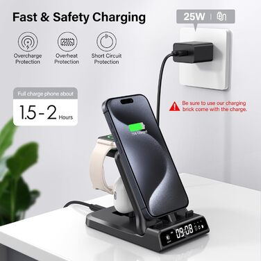 Зарядний стан для Apple SwanScout 701A: iPhone, Apple Watch, AirPods. Підходить для iPhone 6-17