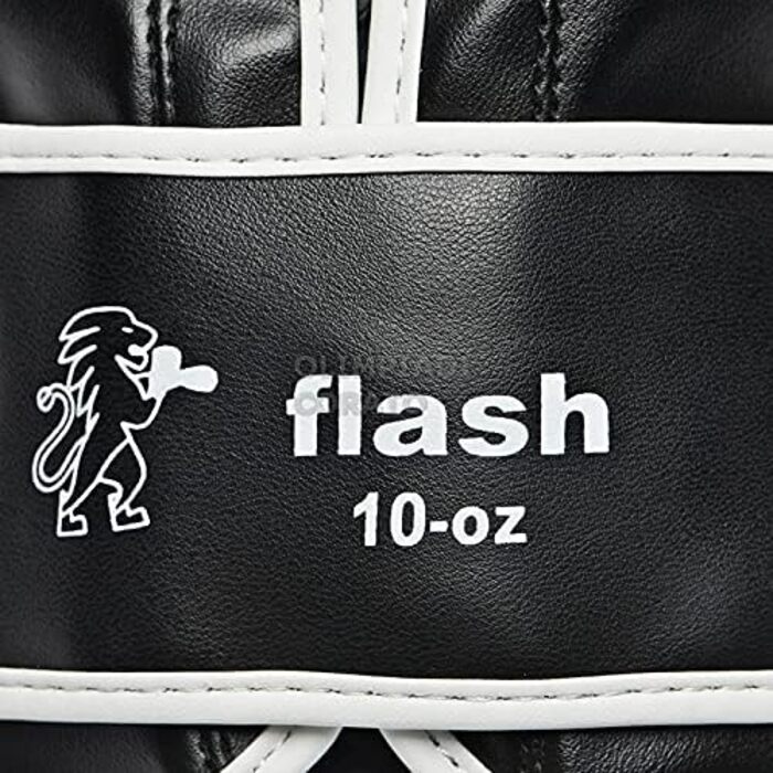 Боксерські рукавички Leone Flash-Box, чорні, унісекс, розмір 10M (жіночий)