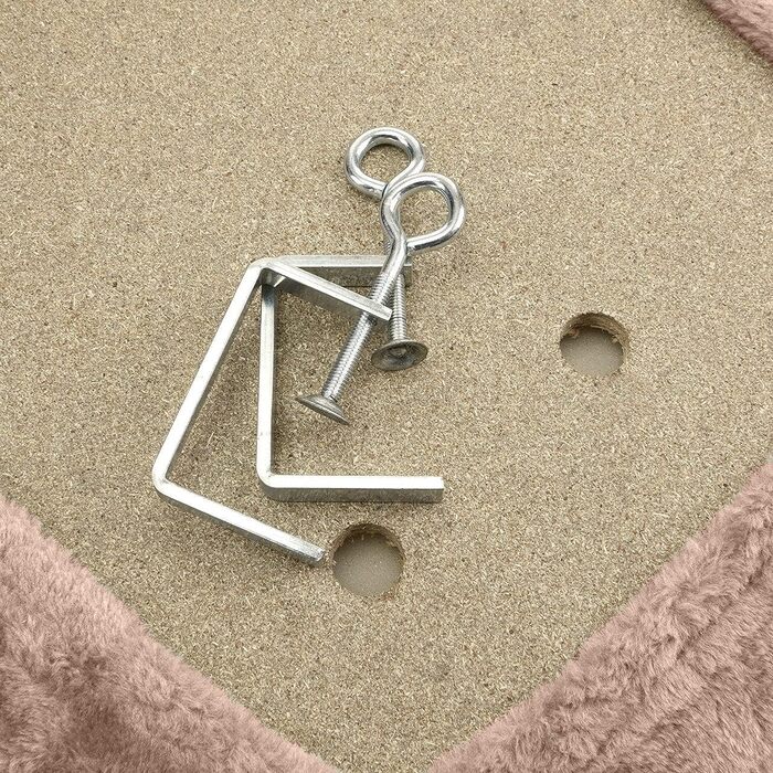 Ліжко для котів на підвіконня Snuggly Place - велике, зручне, миється, 75 x 35 см (Бежевий)