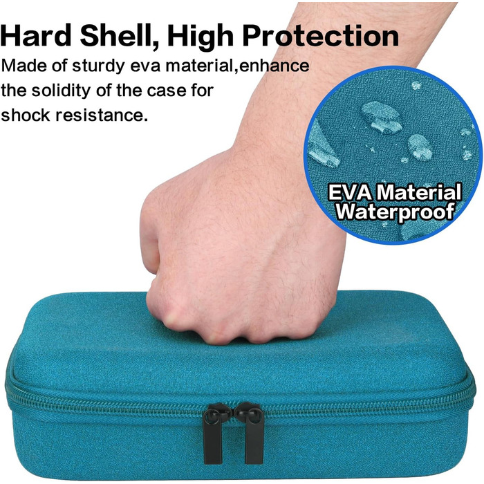 Органайзер для кабелів Teskyer, водонепроникний, жорсткий корпус, велика місткість, портативний, 14 x 22 x 6,5 см