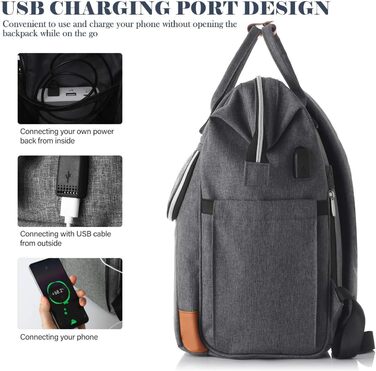 Жіночий рюкзак, шкільний рюкзак для дівчаток-підлітків, 15.6