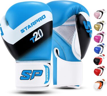 Боксерські рукавички Starpro T20 для жорстких ударів та швидкого нокауту - чоловічі та жіночі, бокс, боксерські рукавички