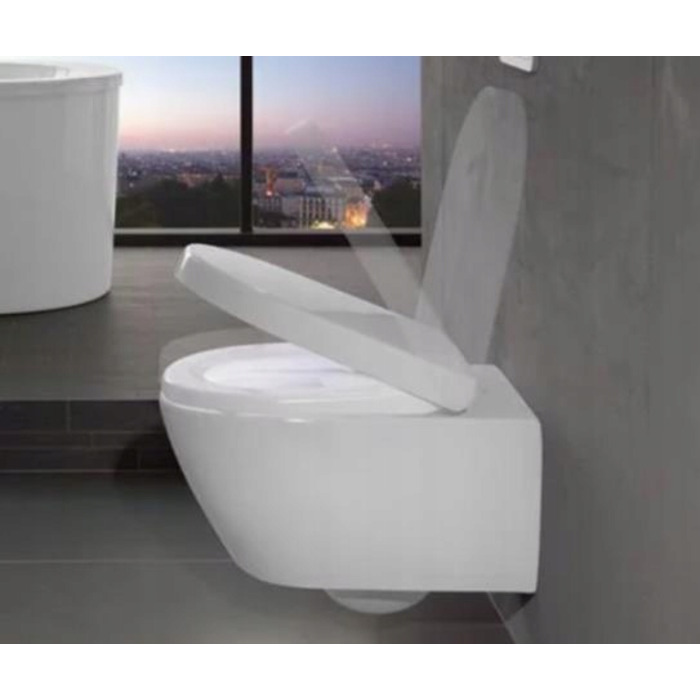 Сидіння для унітаза Villeroy & Boch Subway 3.0 з мікроліфтом (дуропласт), 8M42S101