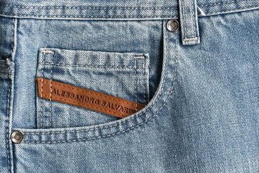 Чоловічі джинси Alessandro Salvarini Comfort Fit прямого крою, світло-блакитні (44W/36L)