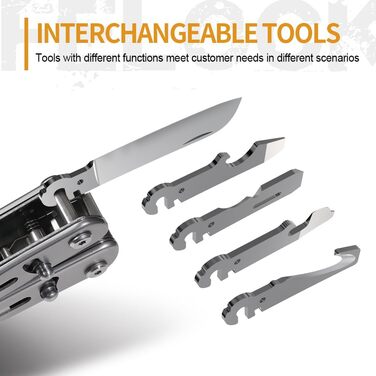 Roxon S804 Flex Multi-tool Open-Source Modular Design and customizable multi-tool for everyday carry (EDC), hobbies, and outdoor use
