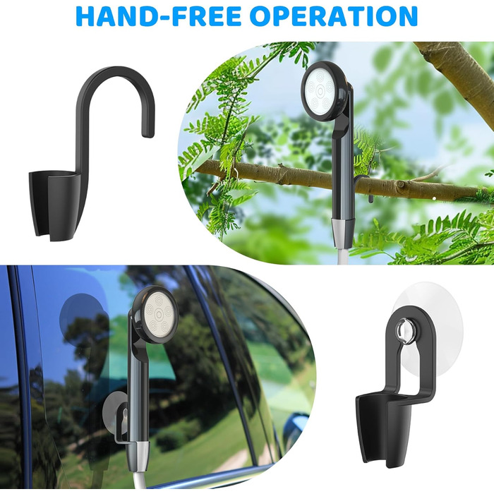 Портативна кемпінгова душ Forever Speed з акумулятором, 2м шланг для кемпінгу, саду, автомийки, пляжу, подорожей