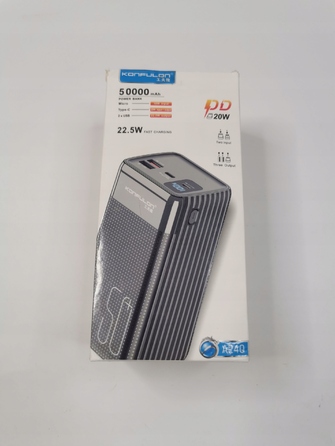 Потужний павербанк Konfulon 50000 mAh, чорний