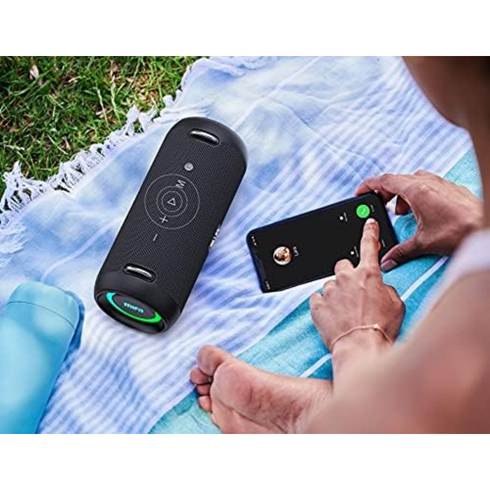 MIFA A90 Bluetooth-колонка: 60W, водонепроникність IPX7, RGB-підсвічування, 30 годин роботи, USB/Micro SD/AUX, True Wireless Stereo, з чохлом та ремінцем