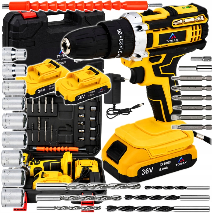 Акумуляторна шурупокрут TORAX 36 V TX1050