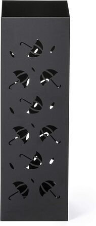 Підставка для парасольки Mango Steam Quadratisch, чорний колір, з принтом Brollies