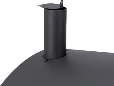 Tepro charcoal grill with 2 sturdy carrying handles, easy-to-open lid including thermometer and ash catcher, dimensions approx. 67.5 x 43.3 x 45 cm, Black (Toronto XXL New)