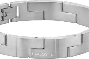 Браслет Lacoste CATENA чоловічий сріблястий з застібкою-кнебелем, сталь