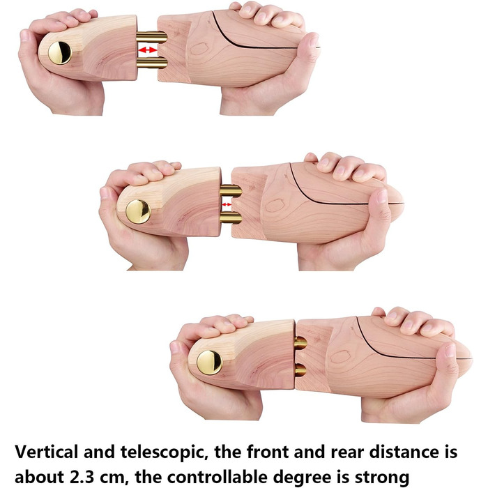 logei® 1 Pair High-Quality Cedarwood Shoe Stretcher Shoe Widener