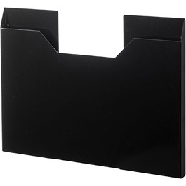 Yamazaki 4887 TOWER Tableware Storage Rack, Black, Steel, Minimalist, 50.5 x 2.5 x 36.5 cm